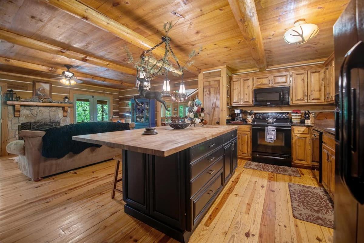 Waterfront Mountain Cabin With Hot Tub Vila Blue Ridge Exterior foto