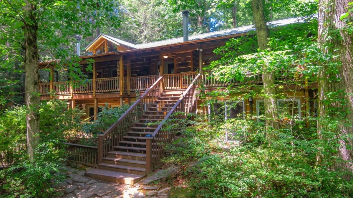 Waterfront Mountain Cabin With Hot Tub Vila Blue Ridge Exterior foto