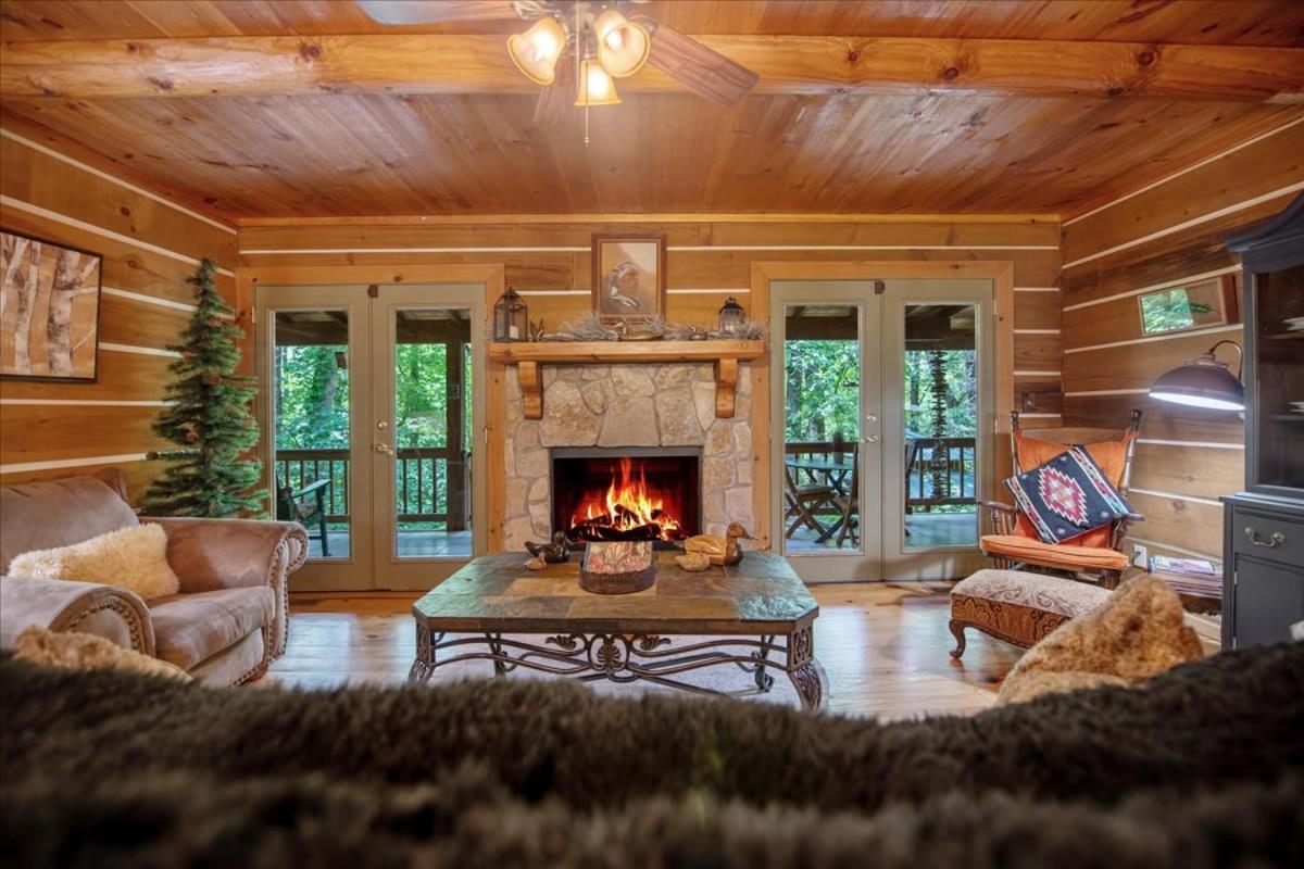 Waterfront Mountain Cabin With Hot Tub Vila Blue Ridge Exterior foto