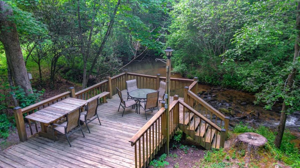 Waterfront Mountain Cabin With Hot Tub Vila Blue Ridge Exterior foto