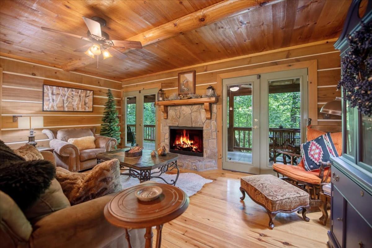 Waterfront Mountain Cabin With Hot Tub Vila Blue Ridge Exterior foto