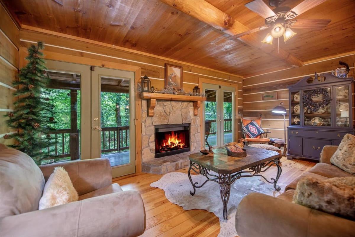 Waterfront Mountain Cabin With Hot Tub Vila Blue Ridge Exterior foto