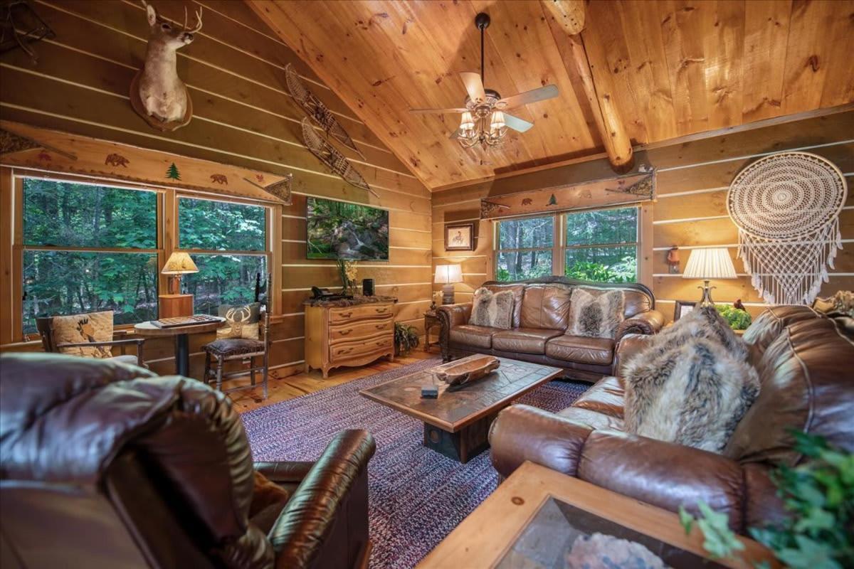 Waterfront Mountain Cabin With Hot Tub Vila Blue Ridge Exterior foto
